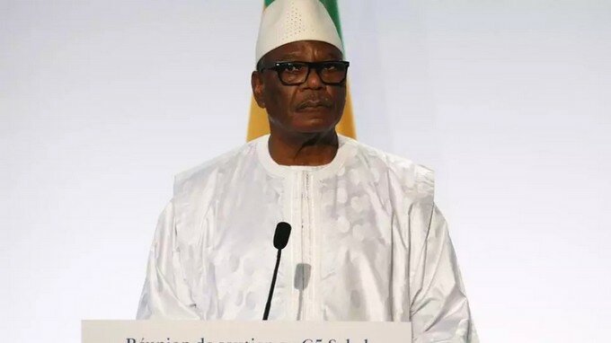 IBK Le président malien, Ibrahim Boubacar Keita, le 13 décembre 2017 (image d'illustration)