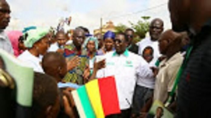 unnamed Soumaïla Cissé lors de la campagne électorale pour la présidentielle malienne de 2013