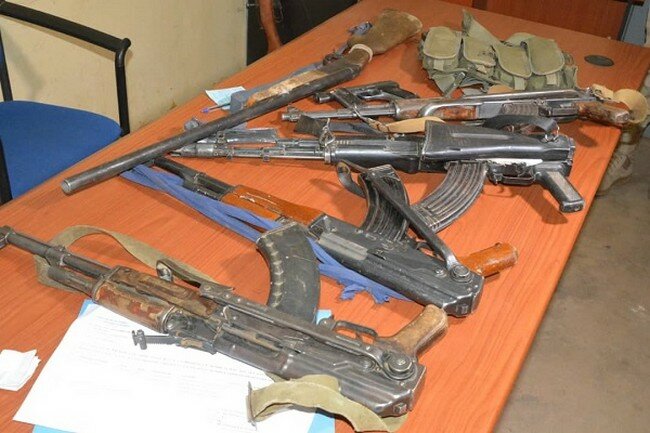 Saisie-de-véhicules-armes Les armes saisies