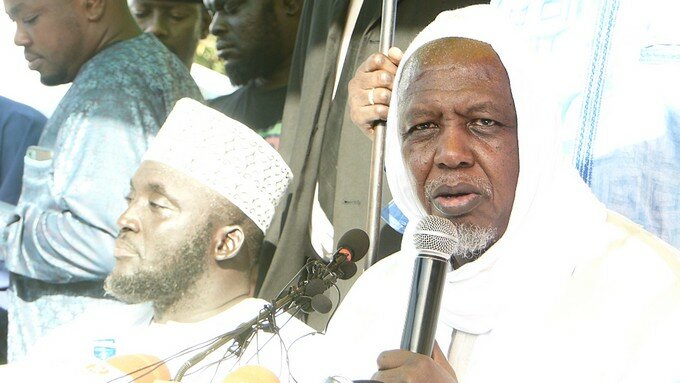 Imam-Mahmoud-Dicko- L'Imam Mahmoud Dicko, lors du meeting